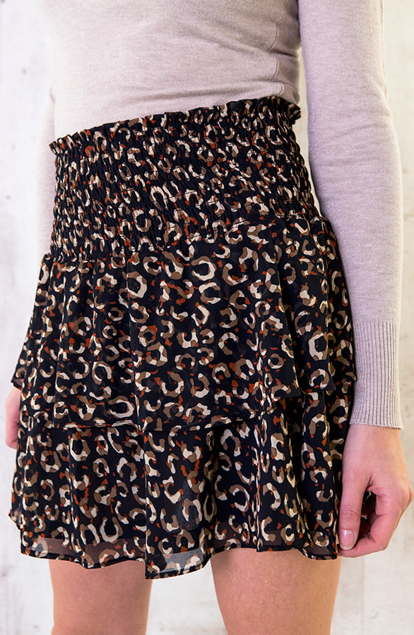 Laagjes Rok Panter Dames – shoparchief, foto 3