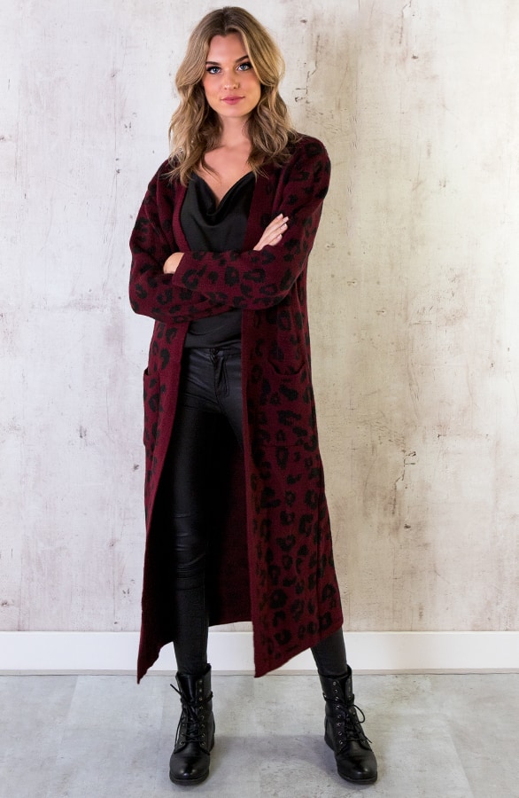 Panter Vest Lang Bordeaux – shoparchief, foto 4