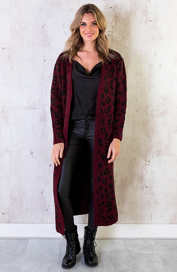 Panter Vest Lang Bordeaux – shoparchief, foto 2