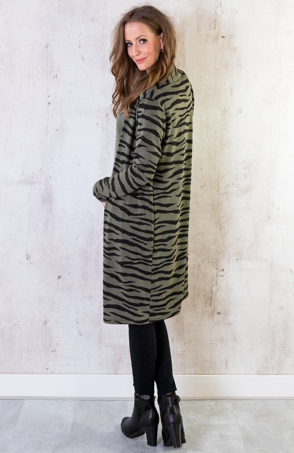 Zebra Vest Legergroen – shoparchief, foto 4