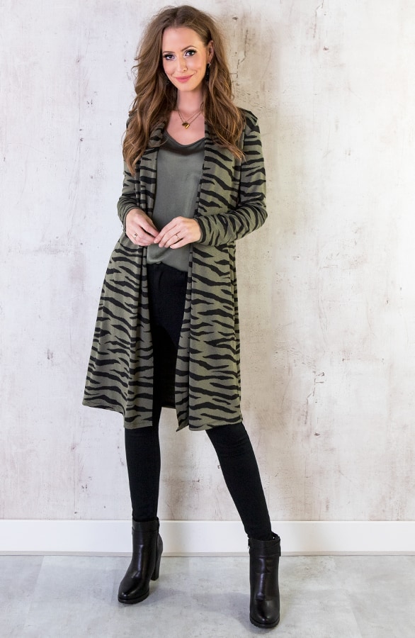 Zebra Vest Legergroen – shoparchief, foto 7