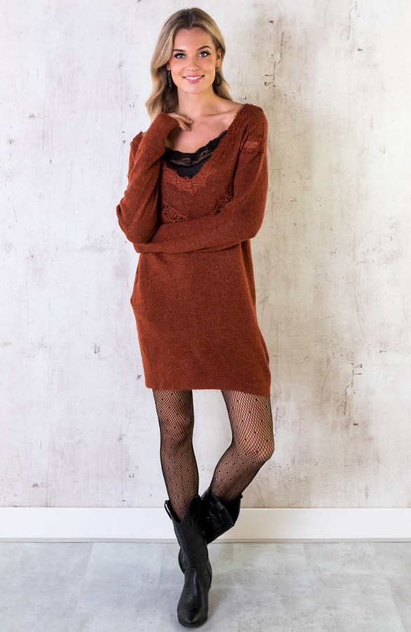 Tuniek Met Kant Terracotta – shoparchief, foto 6