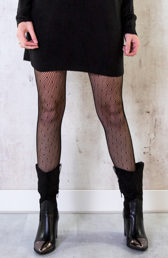 Stippen Panty Zwart – shoparchief