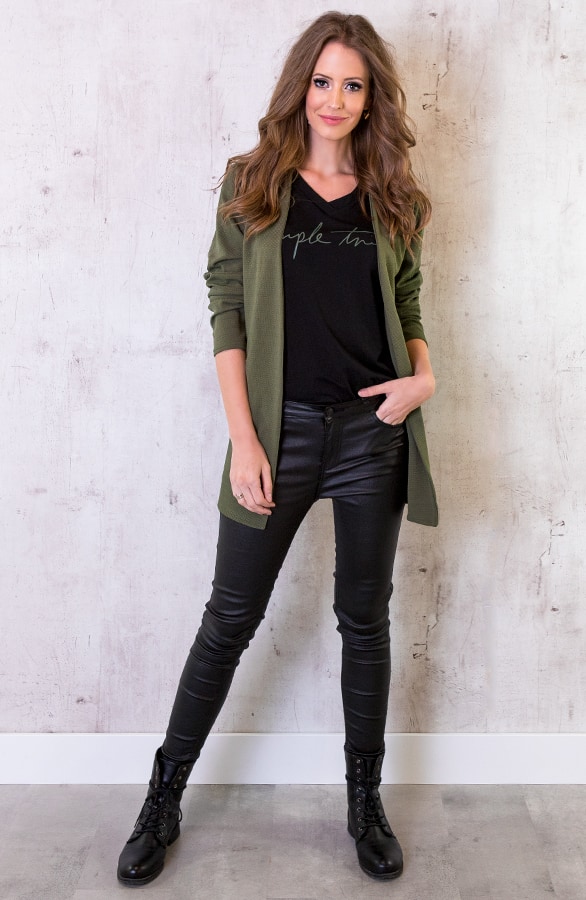 Blazer Met Rits Legergroen – shoparchief, foto 6