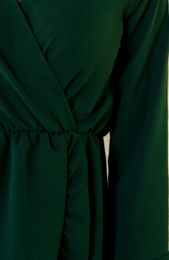 Jurk Met Overslag Smaragdgroen – shoparchief, foto 4