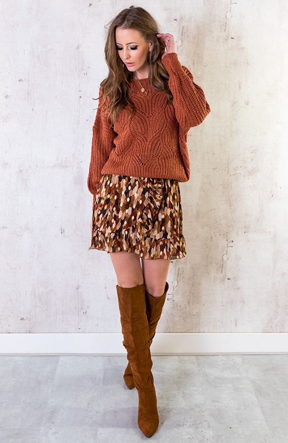 Trui Met Motief Terracotta – shoparchief, foto 4