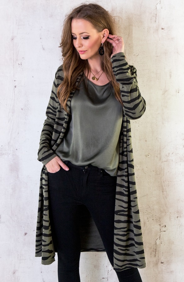 Zebra Vest Legergroen – shoparchief, foto 5