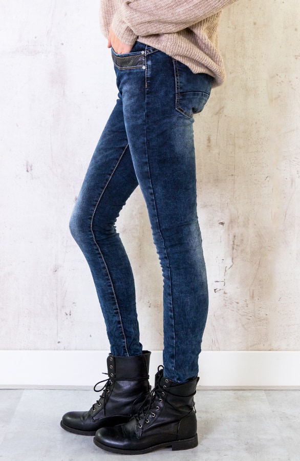 Chino Broek Snake Blauw – shoparchief, foto 3