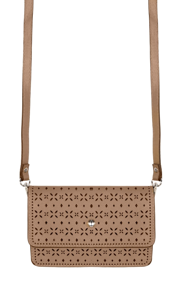 Clutch Cut Out Taupe – shoparchief
