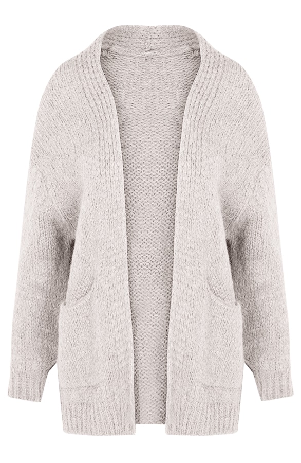 Gebreid Oversized Vest Creme – shoparchief, foto 7