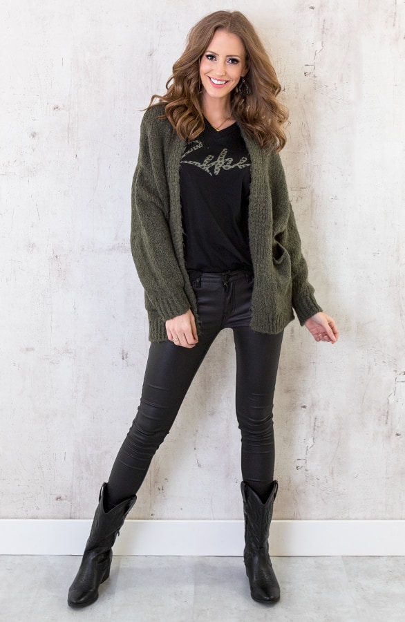 Rebel Top Panter Legergroen – shoparchief, foto 6