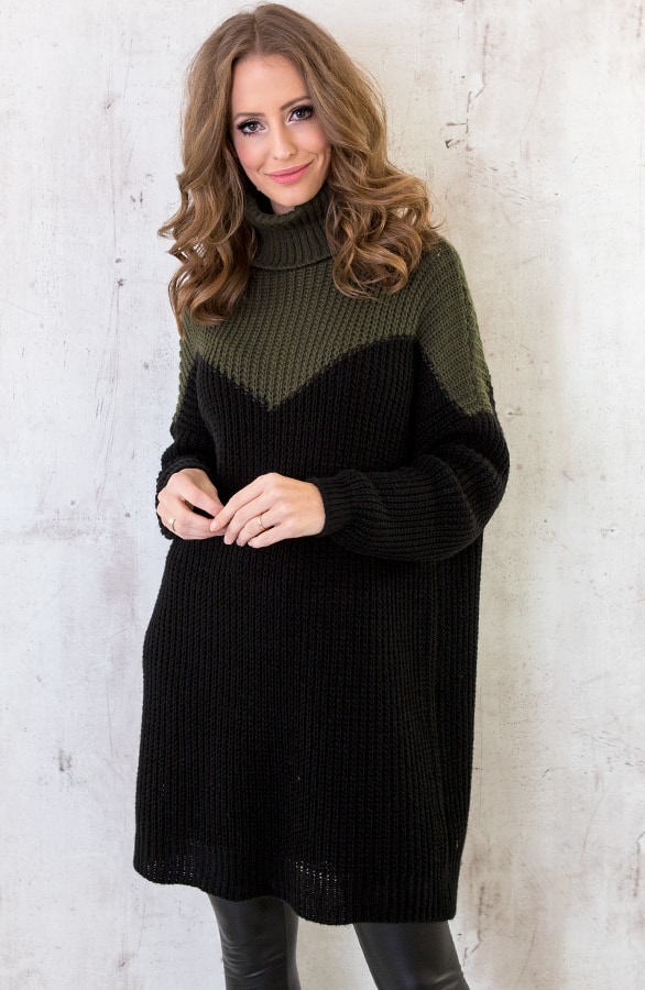 Gebreide Coltrui Zwart Groen – shoparchief, foto 3