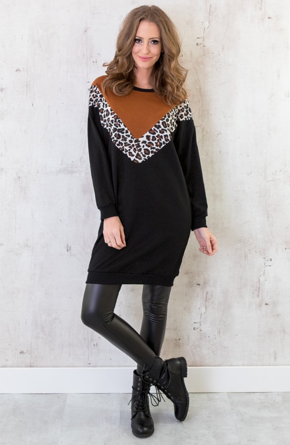 Jurk Panter Cognac – shoparchief, foto 3