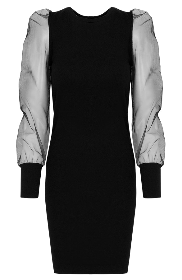 Jurk Tule Deluxe Zwart – shoparchief, foto 6