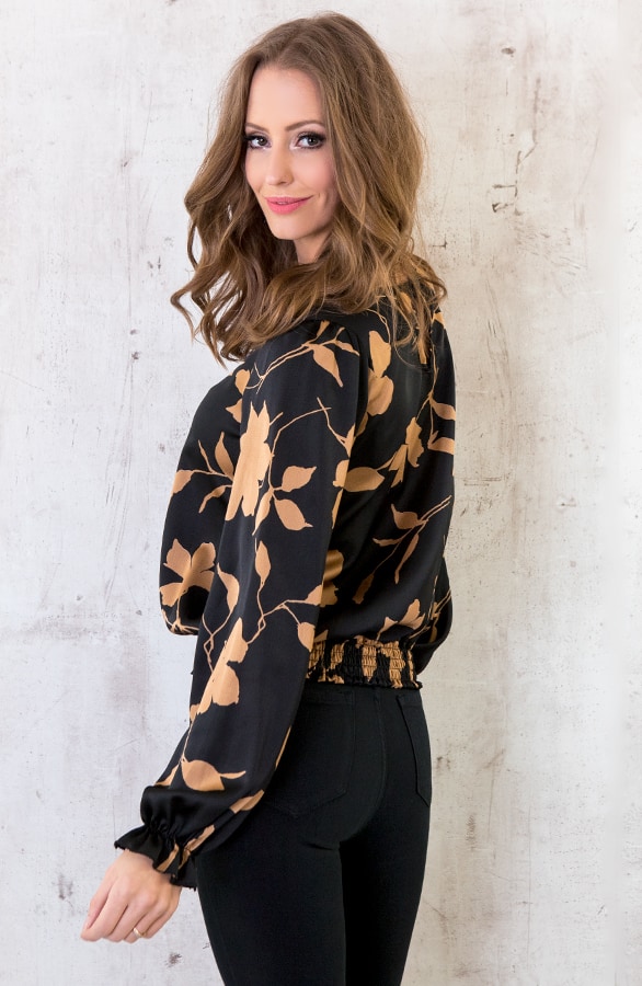 Satin Marant Blouse Camel – shoparchief, foto 3