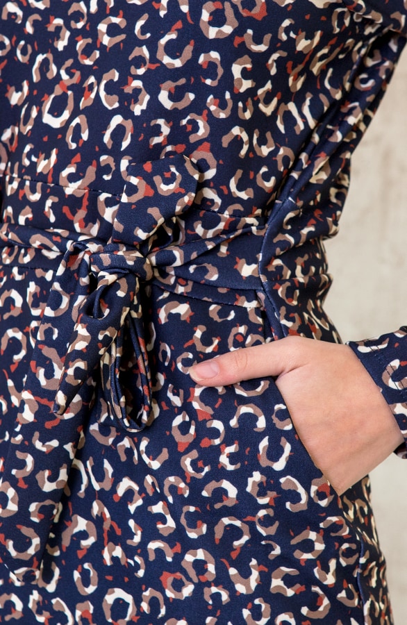 Strikjurk Met Panterprint – shoparchief, foto 5