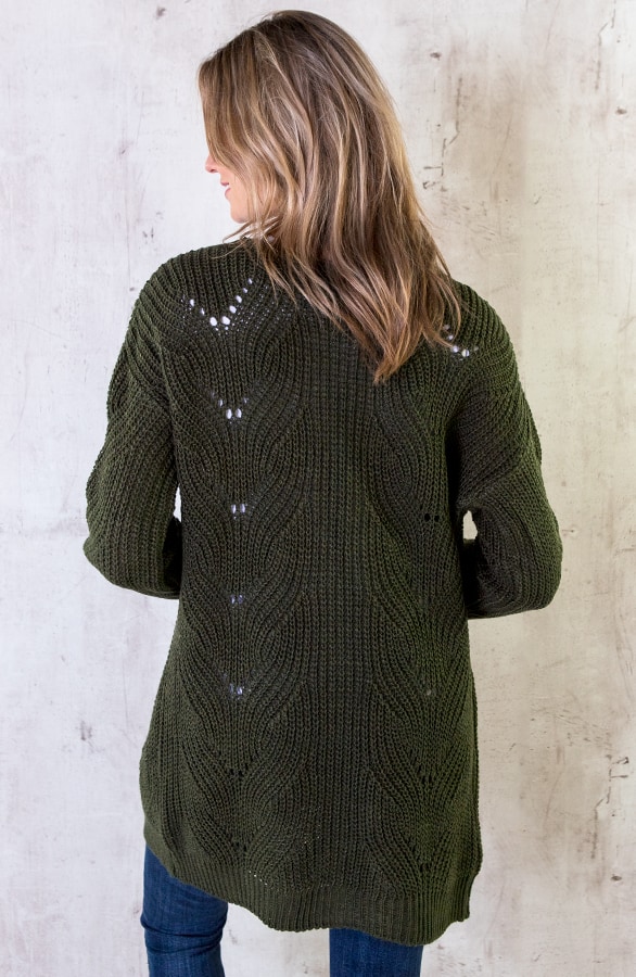 Vest Met Motief Legergroen – shoparchief, foto 5