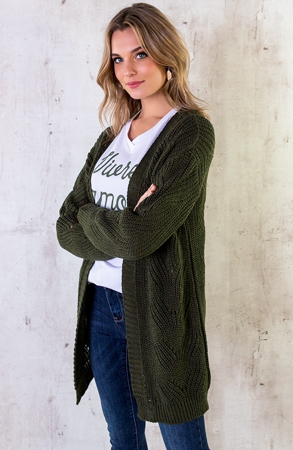 Vest Met Motief Legergroen – shoparchief, foto 6