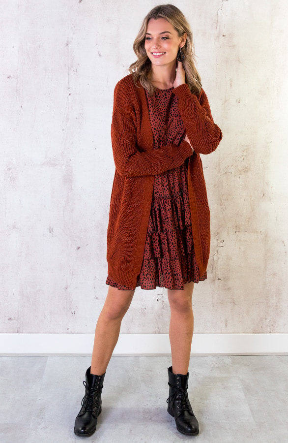 Vest Met Motief Terracotta – shoparchief, foto 3