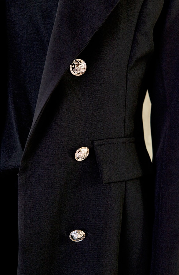 Button Blazer Dames Zwart – shoparchief, foto 5