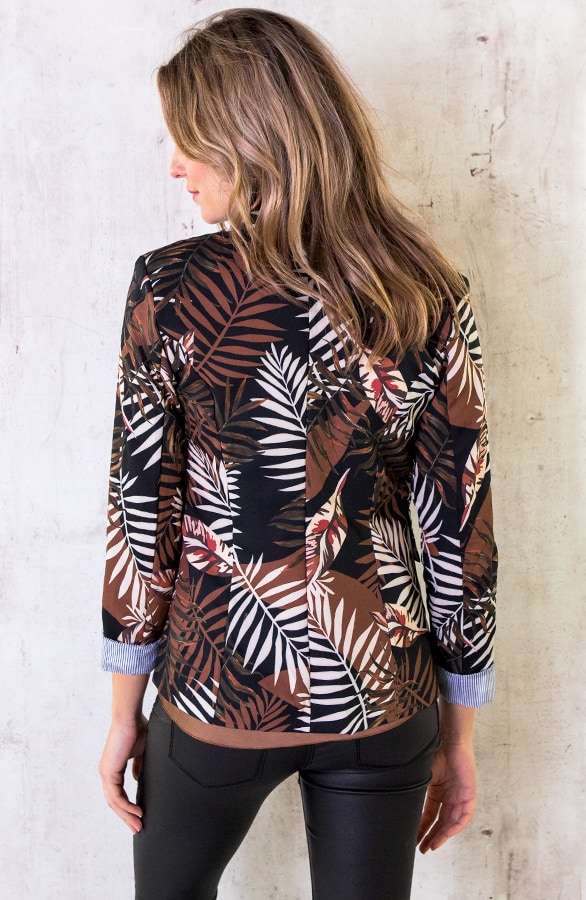 Palm Blazer Zwart Cognac – shoparchief, foto 4