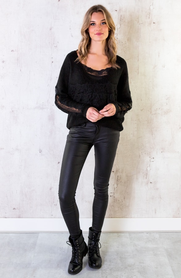 Trui Met Kant Zwart – shoparchief, foto 6