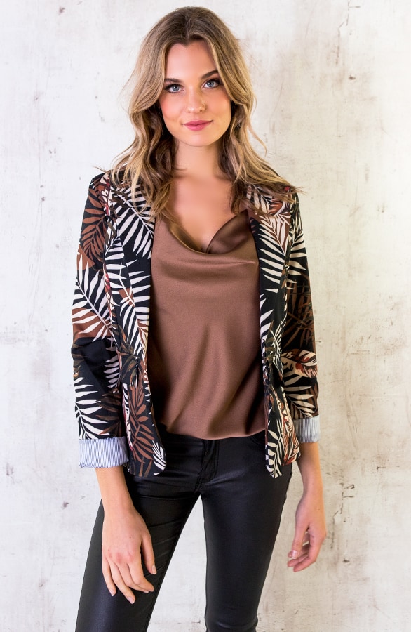 Palm Blazer Zwart Cognac – shoparchief, foto 7