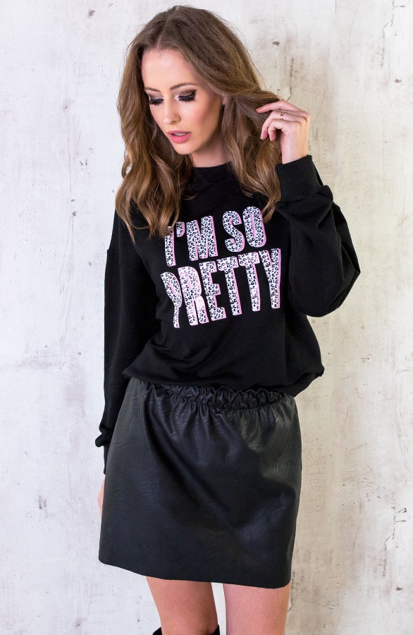 I'm So Pretty Trui Zwart – shoparchief, foto 2