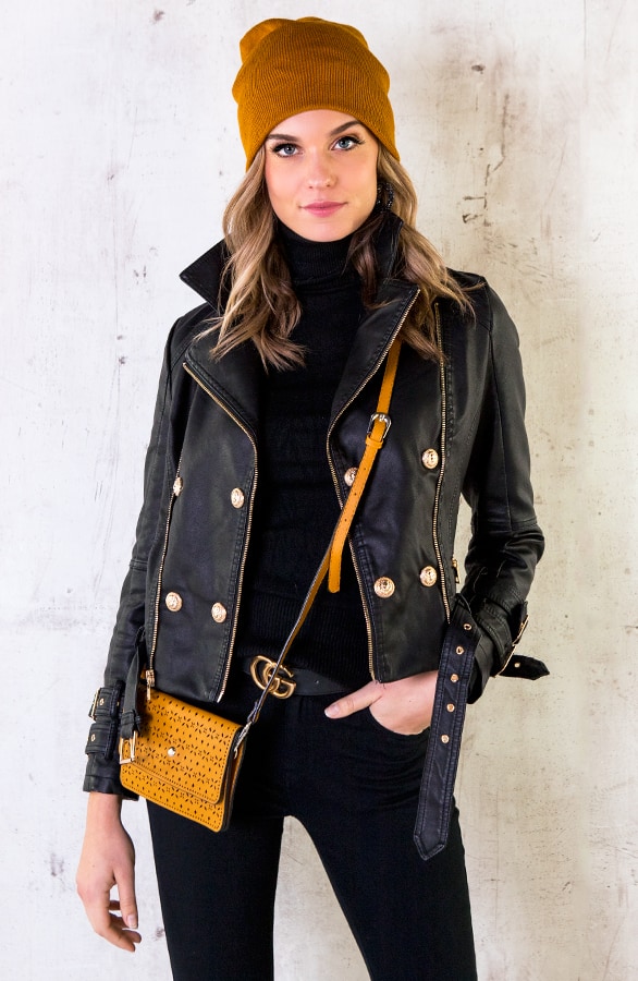 Clutch Cut Out Okergeel – shoparchief, foto 3