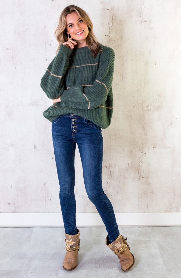 Oversized Glitter Trui Oase – shoparchief, foto 3