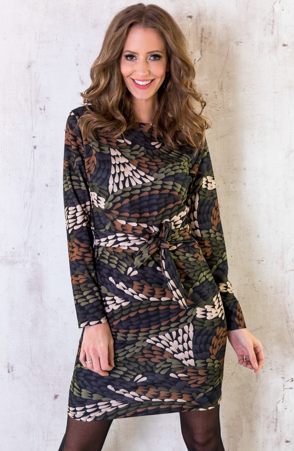 Strikjurk Met Print – shoparchief