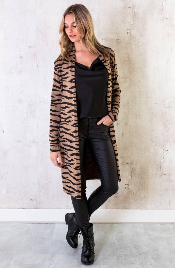 Zebra Vest Taupe – shoparchief, foto 6
