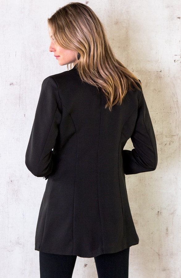 Button Blazer Dames Zwart – shoparchief, foto 4