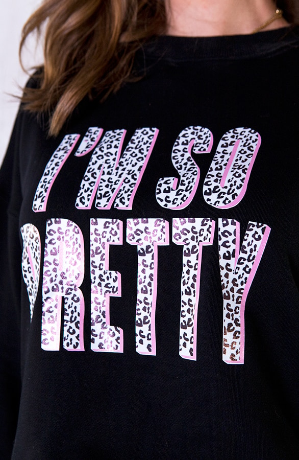 I'm So Pretty Trui Zwart – shoparchief, foto 5