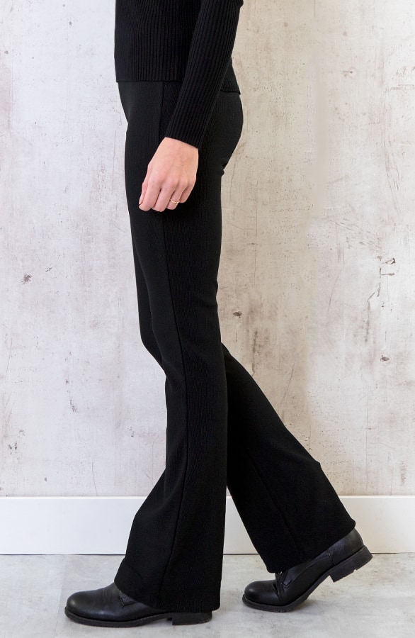 Flared Broek Rib Dames – shoparchief, foto 5