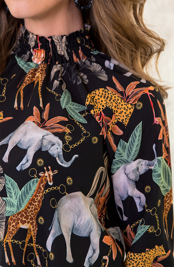 Jungle Blouse Dames – shoparchief, foto 5