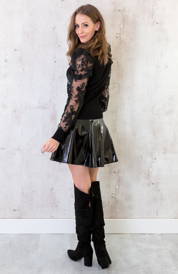 Lak Rok Dames Zwart – shoparchief, foto 5