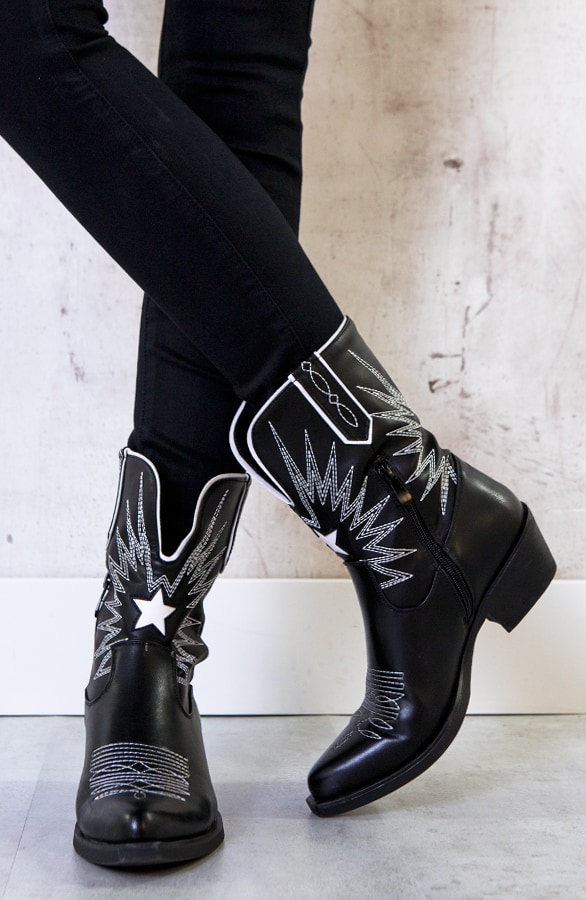 Leren Cowboylaarzen Dames – shoparchief, foto 2