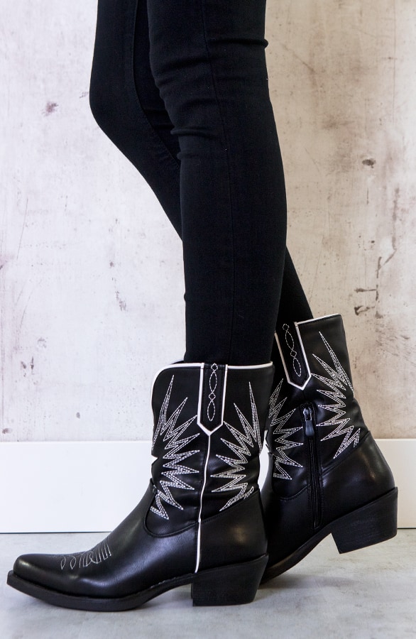 Leren Cowboylaarzen Dames – shoparchief, foto 3