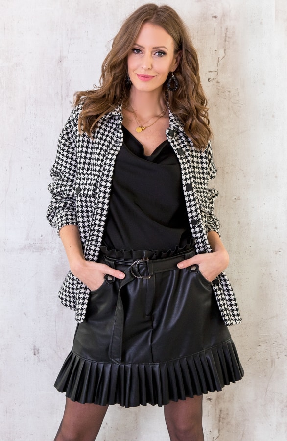 Oversized Jacket Pied De Poule – shoparchief, foto 7