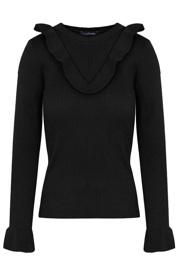 Ruches Trui Zwart – shoparchief