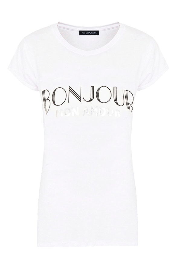 Bonjour Mon Amour Top Zwart – shoparchief