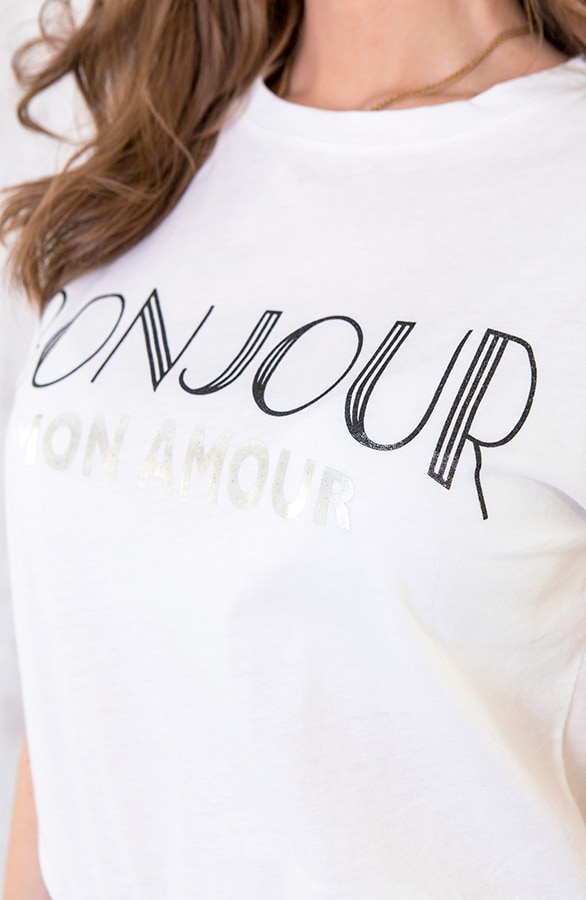 Bonjour Mon Amour Top Zwart – shoparchief, foto 3