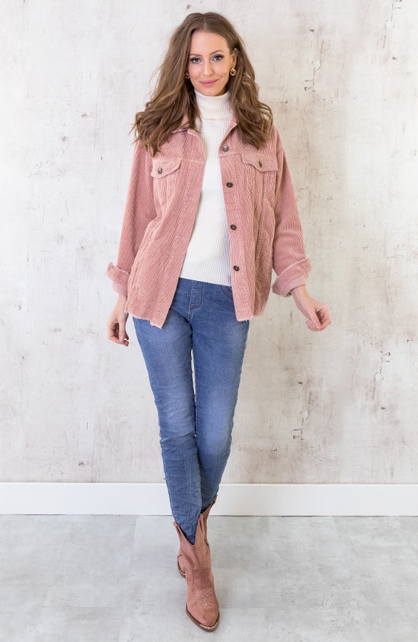 Corduroy Jacket Oud Roze – shoparchief, foto 6