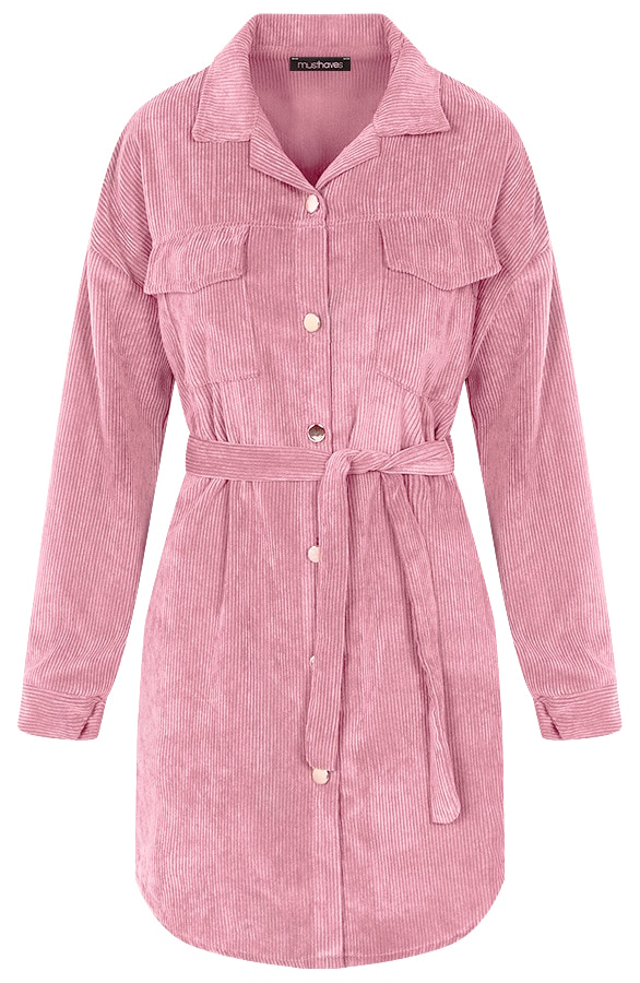 Corduroy Jurk Oud Roze – shoparchief
