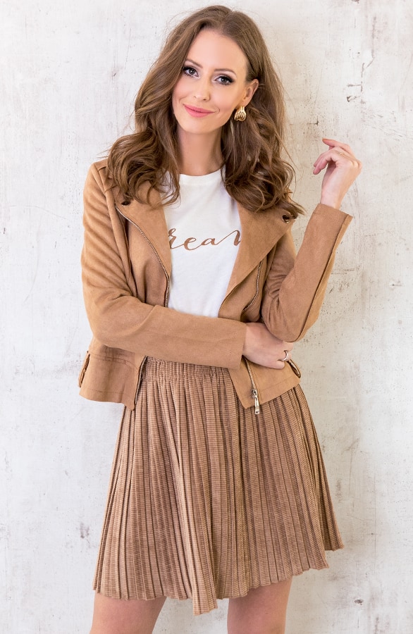 Corduroy Rok Camel – shoparchief, foto 3