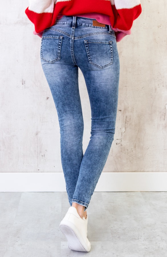 Damaged Jeans Damen Blau, Shoparchiv, Foto 4