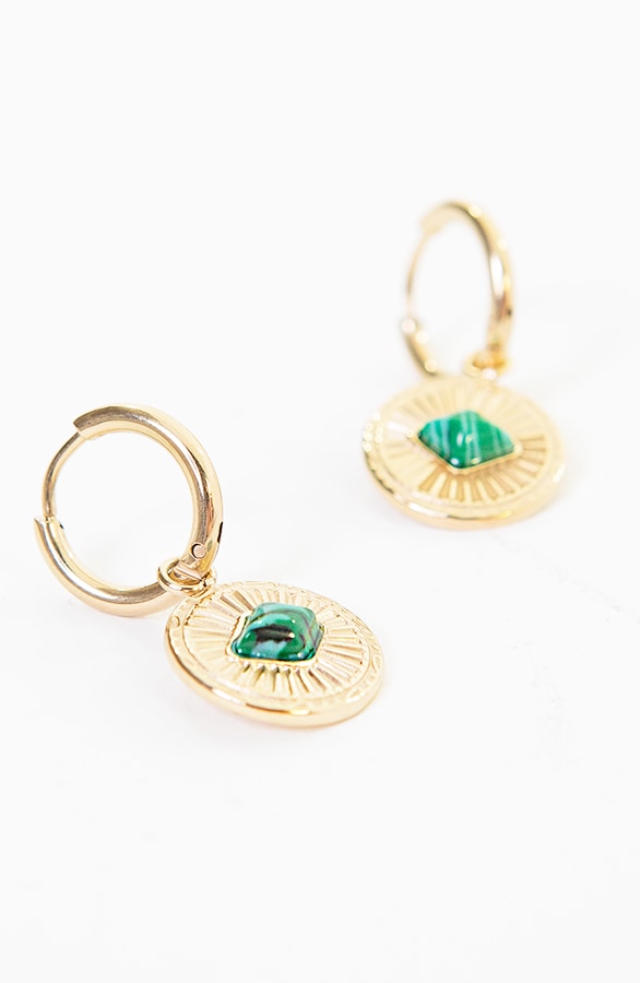 Gouden Oorbellen Deluxe Groen – shoparchief, foto 5