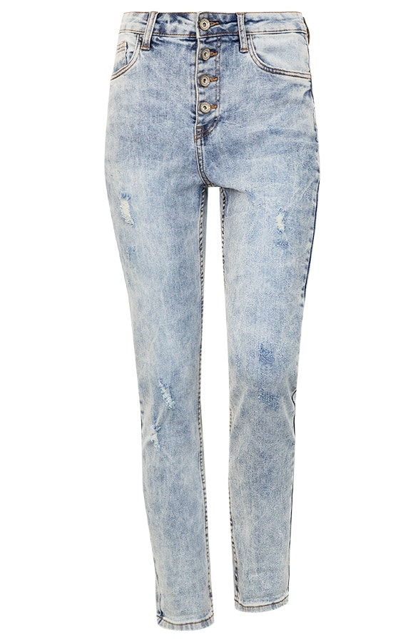 High Waist Jeans Blauw – shoparchief