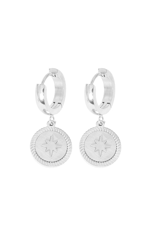 Oorbellen Luxury Star Zilver – shoparchief